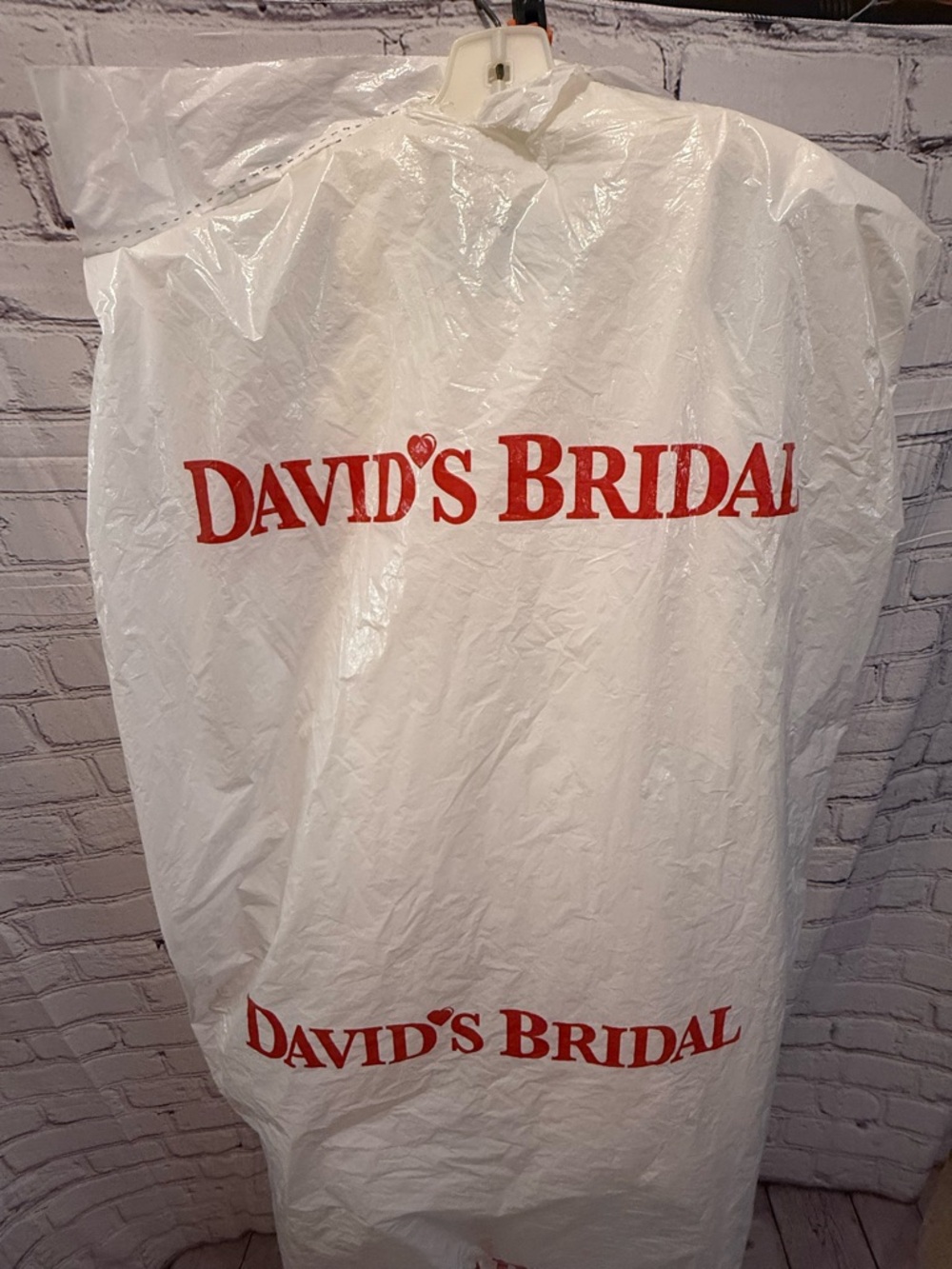 David's Bridal White Embroidered Tulle Flower Girl Dress - Picture 16 of 16